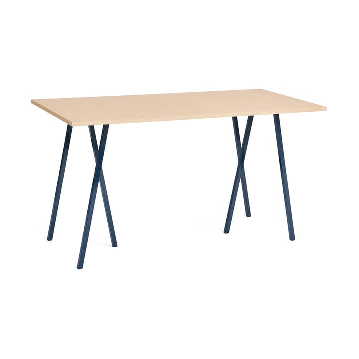 Loop Stand incl. support τραπέζι μπαρ 87,5x180 cm - Deep blue-clear lacq. oak - HAY