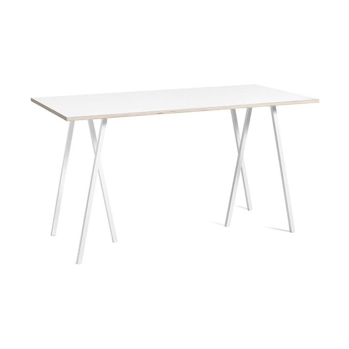 Loop Stand incl. support τραπέζι μπαρ 87,5x180 cm - White-white laminate-plywood - HAY