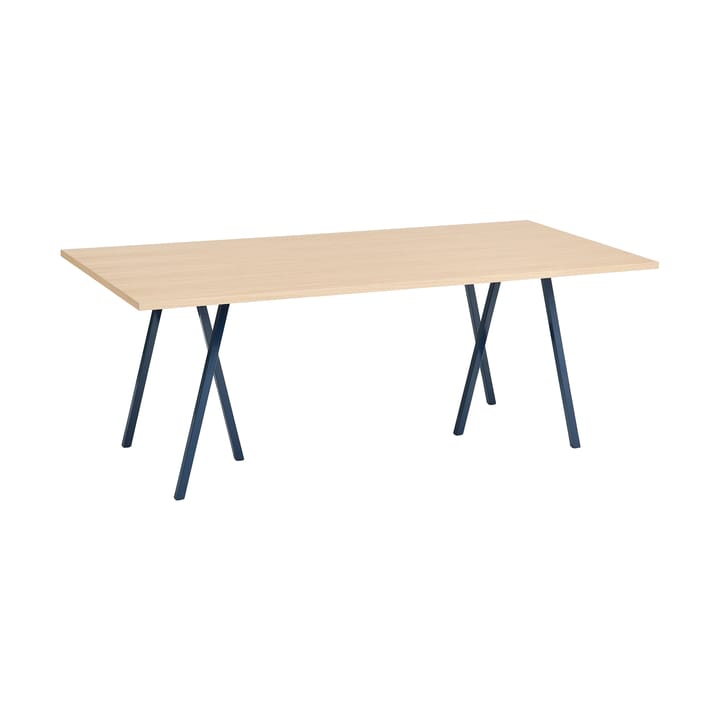 Loop Stand incl. support τραπεζαρία μεγάλο 92,5x200 cm - Deep blue-clear lacq. oak - HAY