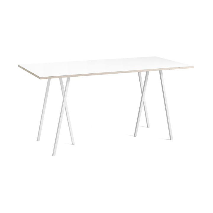 Loop Stand incl. support τραπέζι μπαρ 92,5x200 cm - White-white laminate-plywood - HAY