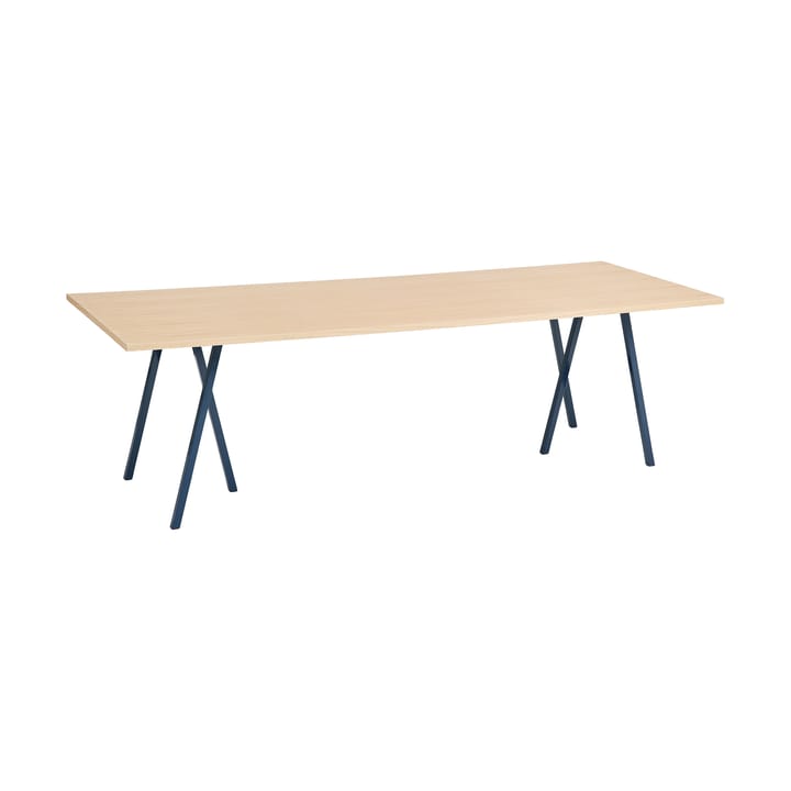 Loop Stand incl. support τραπεζαρία μεγάλο 92,5x250 cm - Deep blue-clear lacq. oak - HAY