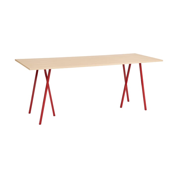 Loop Stand incl. support τραπεζαρία μεγάλο 92,5x250 cm - Maroon red-clear lacq. oak - HAY