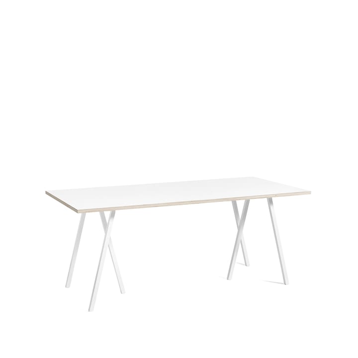 Loop Stand τραπέζι φαγητού - White laminate-white, 180 cm - HAY