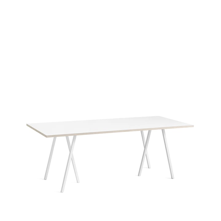 Loop Stand τραπέζι φαγητού - White laminate-white, 200 cm - HAY