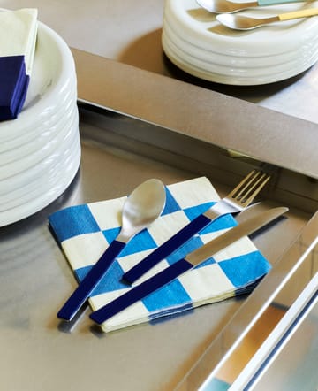 Χαρτοπετσέτες Pattern Dinner Check 40x40 cm 20 τεμάχια - Off white-blues M - HAY