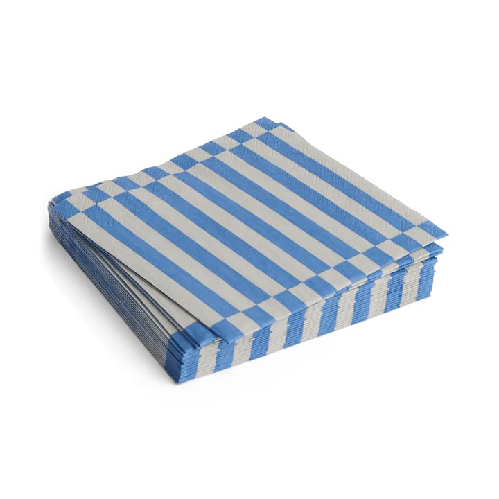 Χαρτοπετσέτες Pattern Lunch Stripe 33x33 cm 20 τεμάχια - Grey-blue pillar - HAY