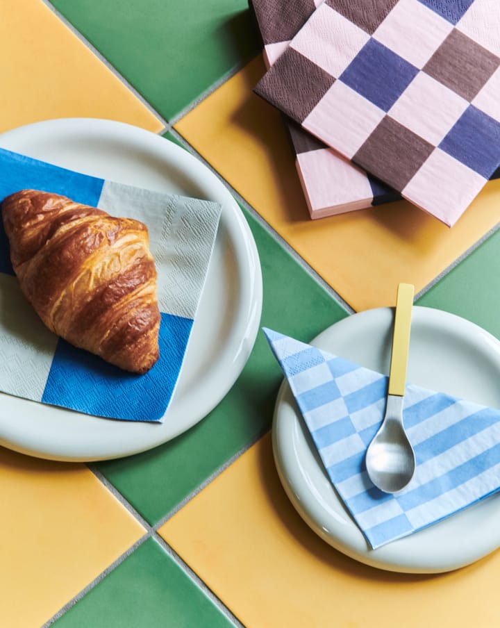 Χαρτοπετσέτες Pattern Lunch Stripe 33x33 cm 20 τεμάχια - Light blue-dusty blue pillar - HAY