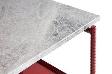 Rebar βοηθητικό τραπεζάκι 75x44x55 cm - Grey marble-barn red - HAY