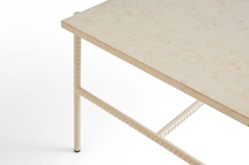 Rebar τραπεζάκι σαλονιού 80x49x40,5 cm - Beige marble-alabaster - HAY