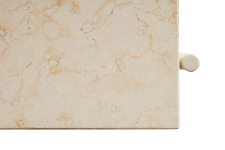 Rebar τραπεζάκι σαλονιού 80x49x40,5 cm, Beige marble-alabaster HAY