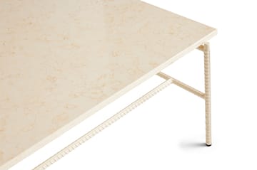 Rebar τραπεζάκι σαλονιού 80x84x33 cm - Beige marble-alabaster - HAY