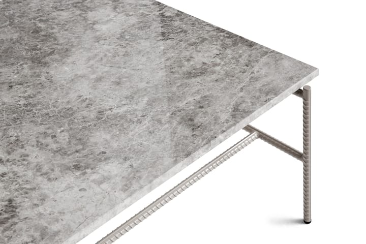 Rebar τραπεζάκι σαλονιού 80x84x33 cm, Grey marble-fossil HAY