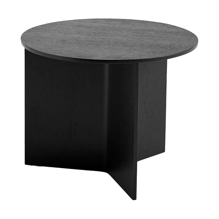 Slit τραπεζάκι σαλονιού Ø45 cm - Black lacquered oak - HAY