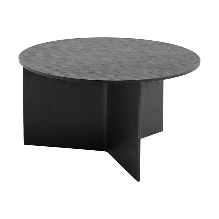 Slit τραπεζάκι σαλονιού Ø65 cm - Black lacquered oak - HAY