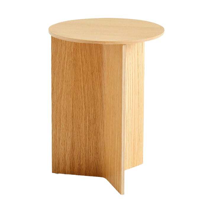 Slit high βοηθητικό τραπεζάκι Ø35 cm - Lacquered oak - HAY