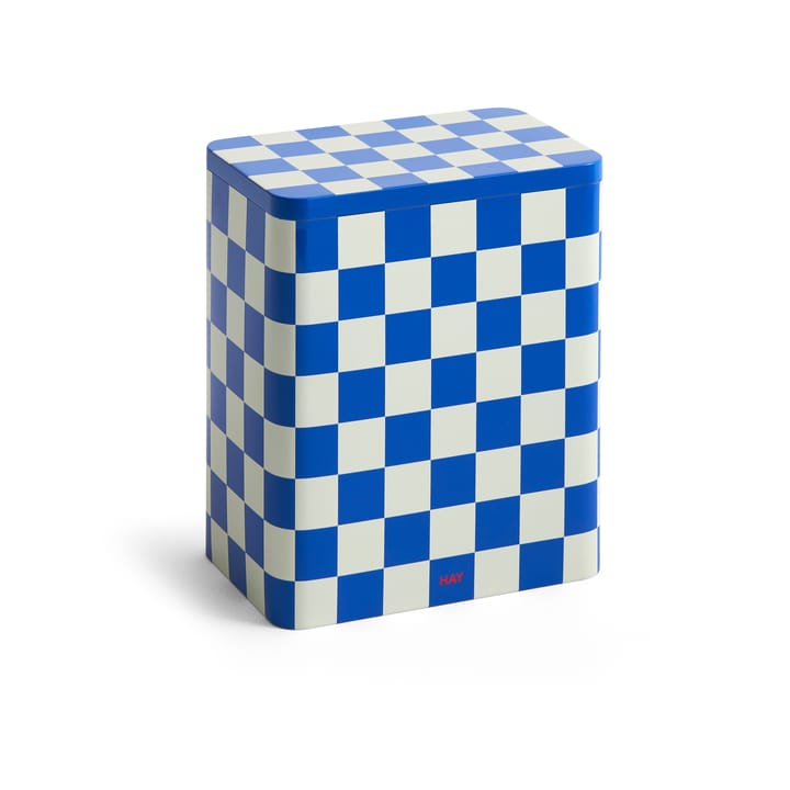 Tin Container βάζο αποθήκευσης large - Blue-off white - HAY