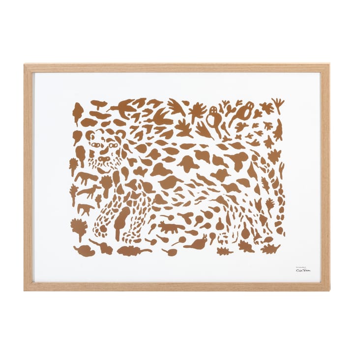 Oiva Toikka Cheetah αφίσα καφέ, 50x70 cm Iittala