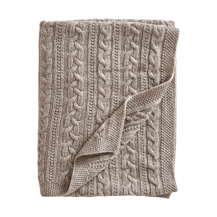 Babyfilt βρεφική κουβέρτα πλεκτό μαλλί merino 80x100 cm - Oatmeal - Jack o Juno