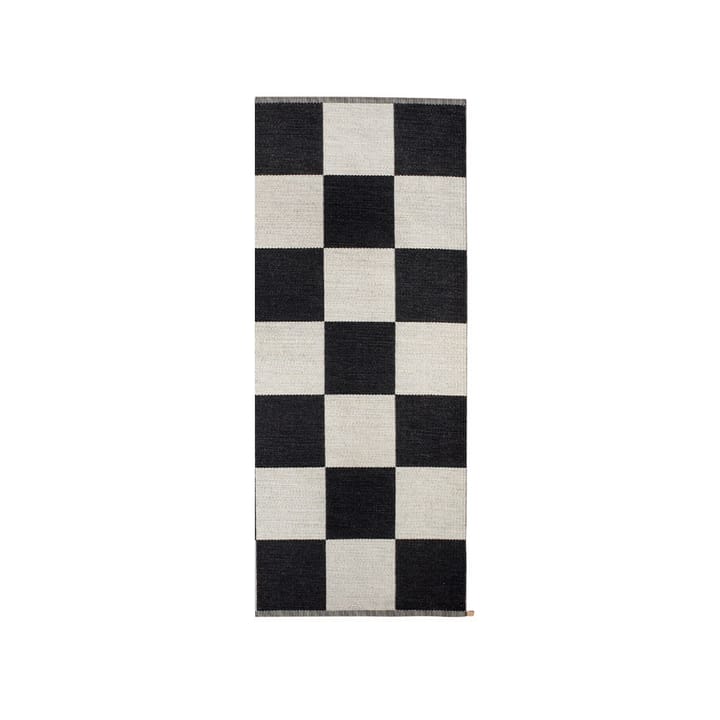 Χαλί, Checkerboard Icon, 85x200 εκ - Μαύρο του μεσονυχτίου - Kasthall