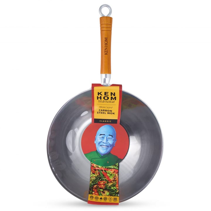 Ken Hom classic wok τηγάνι από άνθρακα Ø32 cm - Ατσάλι - Ken Hom