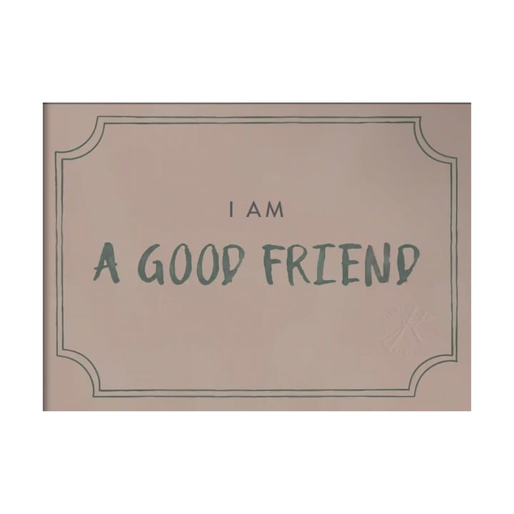 Good friend diploma αφίσα 21x30 εκ. - Dusty rose - Kunskapstavlan®