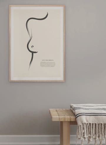 Love your breasts αφίσα - 50x70 εκ. - Kunskapstavlan®