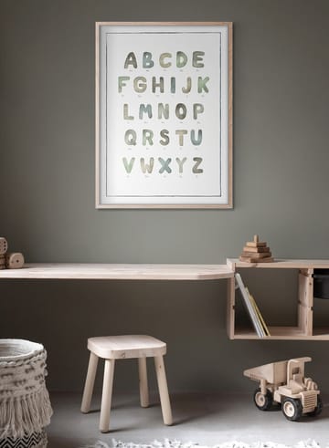 The alphabet watercolour poster - 30x40 εκ. - Kunskapstavlan®