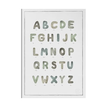 The alphabet watercolour poster - 50x70 εκ. - Kunskapstavlan®