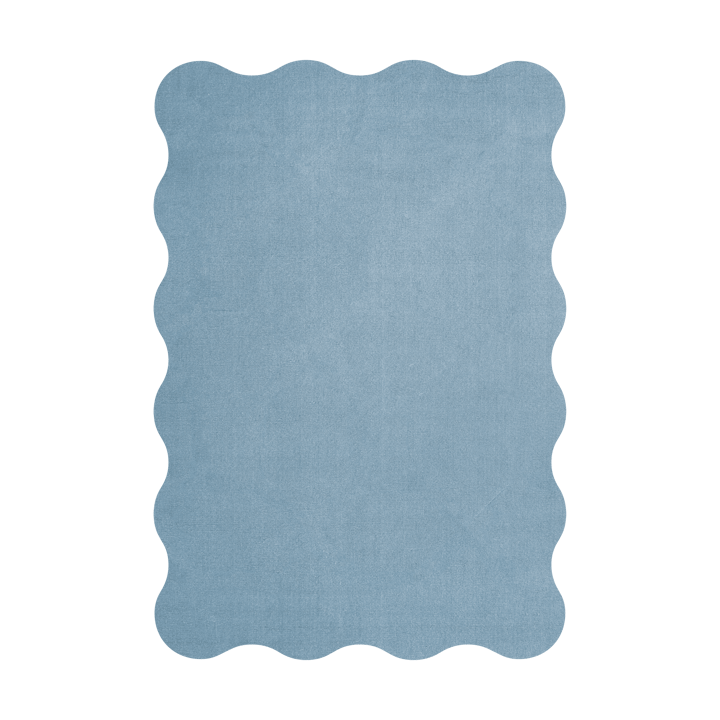 Scallop μάλλινο χαλί 180x270 cm - Soft blue - Layered