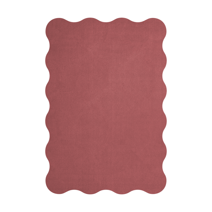 Scallop μάλλινο χαλί 200x300 cm - Rosewood red - Layered