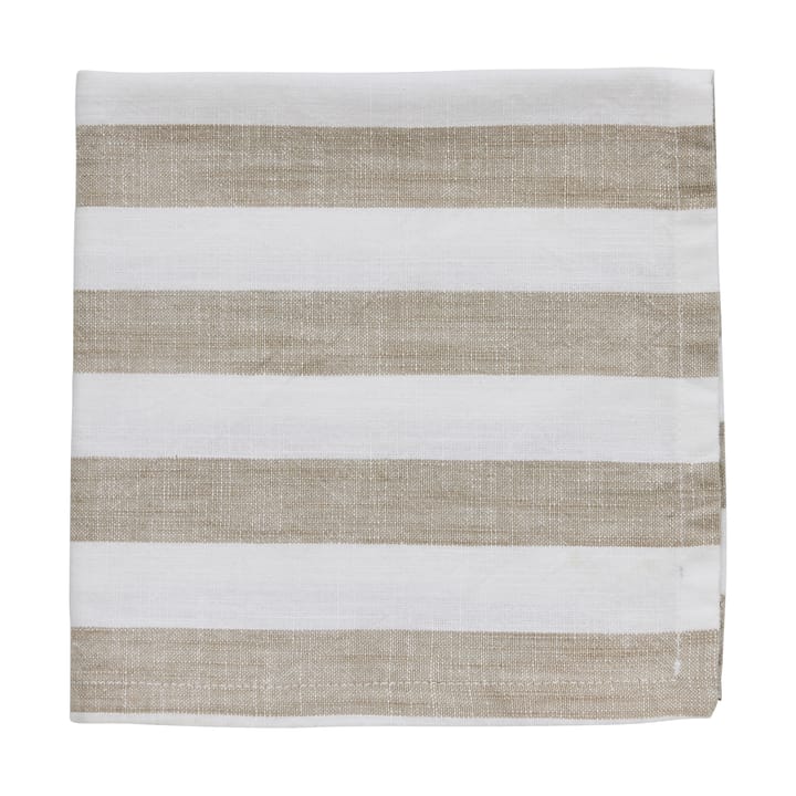 Olivia βαμβακερή χαρτοπετσέτα 40x40 εκ - Off White-Linen - Lene Bjerre