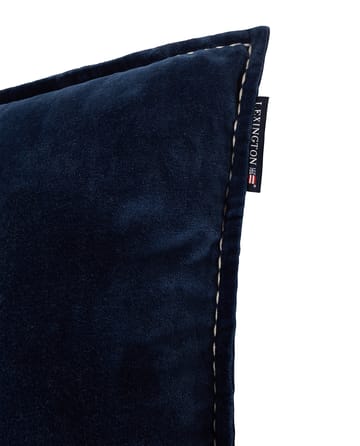 Μαξιλάρι 1993 Logo Organic Cotton Velvet 40x60 cm - Denim blue - Lexington