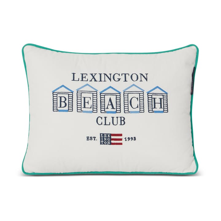 Μαξιλάρι Beach Club Small Embroidered 30x40 cm - Μπλε-λευκό-πράσινο - Lexington