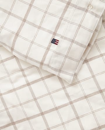 Ολοκληρωμένο Σετ Κλινοσκεπασμάτων Checked Flannel 150x210 cm - White-brown - Lexington