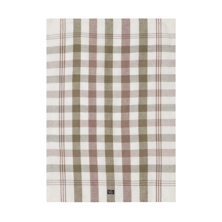 Πετσέτα κουζίνας Checked Linen/Cotton 50x70 cm, Olive Lexington