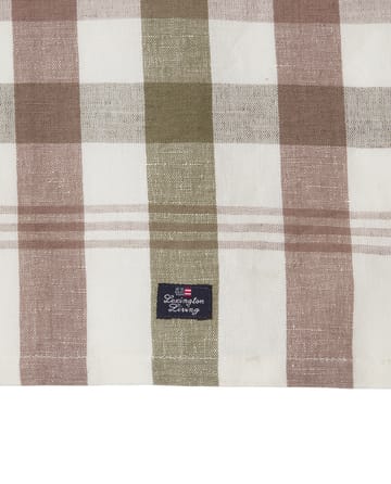 Πετσέτα κουζίνας Checked Linen/Cotton 50x70 cm - Olive - Lexington