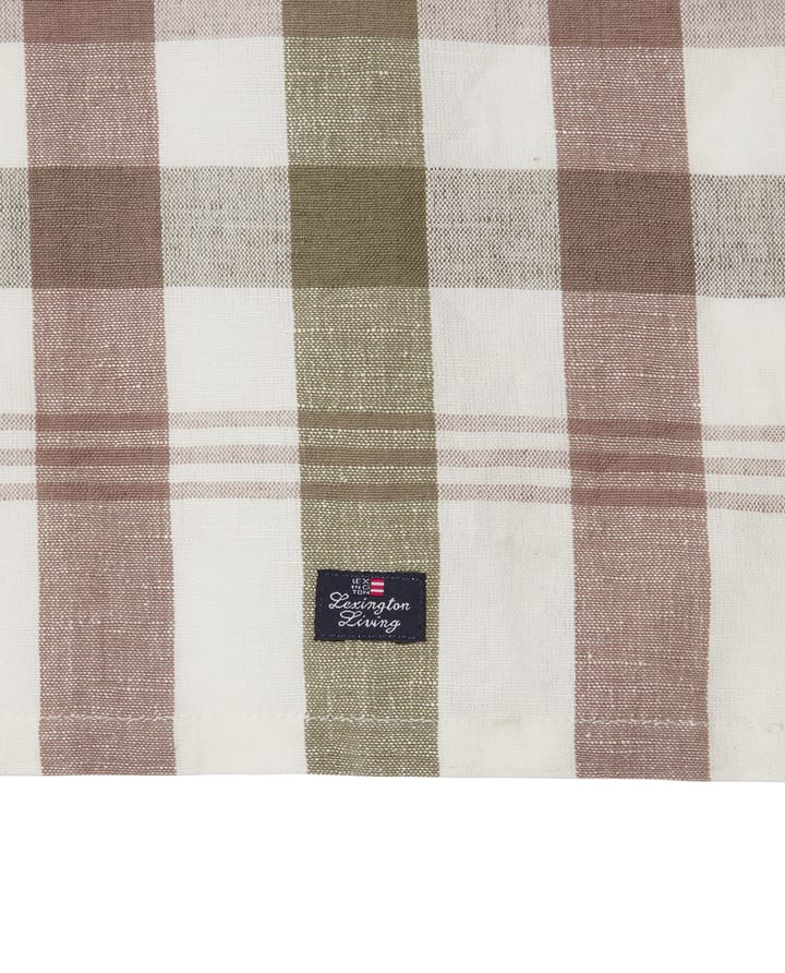 Πετσέτα κουζίνας Checked Linen/Cotton 50x70 cm, Olive Lexington