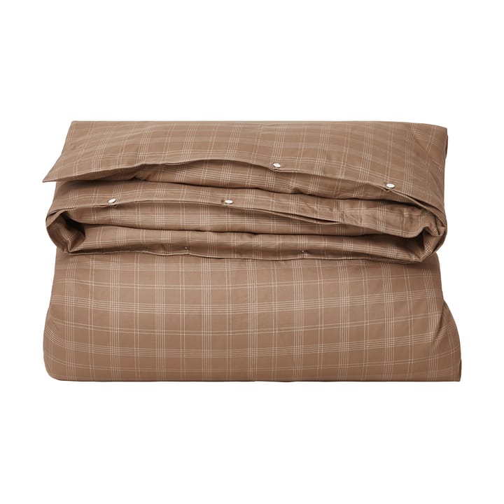 Σετ κρεβατιού Checked Pin Point Oxford 220x220 cm, Brown Lexington