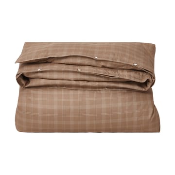 Σετ κρεβατιού Checked Pin Point Oxford 220x220 cm - Brown - Lexington