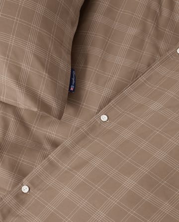 Σετ κρεβατιού Checked Pin Point Oxford 220x220 cm - Brown - Lexington