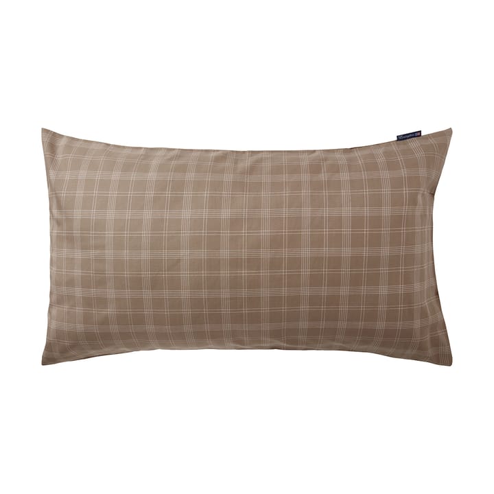 Μαξιλαροθήκη Checked Pin Point Oxford 50x90 cm - Brown - Lexington