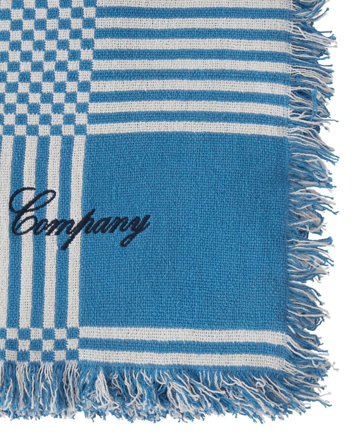 Κουβέρτα πικνίκ Checked Recycled Cotton 150x150 cm, Blue Lexington