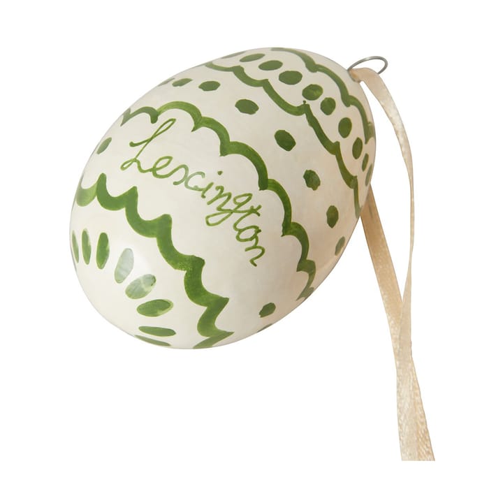 Πασχαλινό κρεμαστό διακοσμητικό Easter Eggs in Papier Maché 2-pack - Green-yellow - Lexington