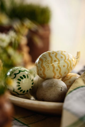 Πασχαλινό κρεμαστό διακοσμητικό Easter Eggs in Papier Maché 2-pack - Green-yellow - Lexington