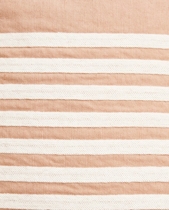 Μαξιλαροθήκη Embroidery Striped Linen/Cotton 50x50 cm, Beige-white Lexington