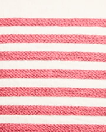 Μαξιλαροθήκη Embroidery Striped Linen/Cotton 50x50 cm - Off White-red - Lexington