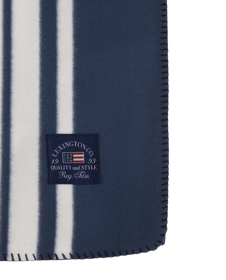 Fleece Κουβέρτα Striped Recycled Polyester 130x170 cm, Navy Lexington