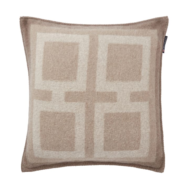 Κάλυμμα μαξιλαριού Graphic Recycled Wool 50x50 cm - Light beige - Lexington