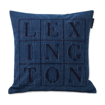 Icons Denim Logo κάλυμμα μαξιλαριού 50x50 cm - Μπλε τζιν - Lexington