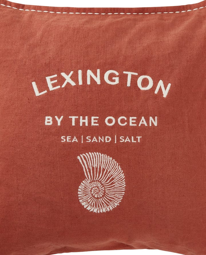 Μαξιλαροθήκη Logo Embroidered by the ocean 50x50 cm, Coconut Lexington